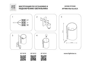 Настенное бра Lightstar Pittore 811612