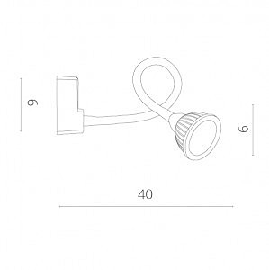 Настенное светодиодное бра Arte Lamp Cercare A4107AP-1BK