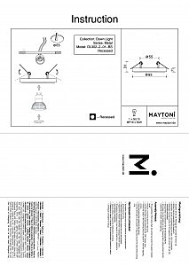 Встраиваемый светильник с узорами Metal DL302-2-01-BS Maytoni