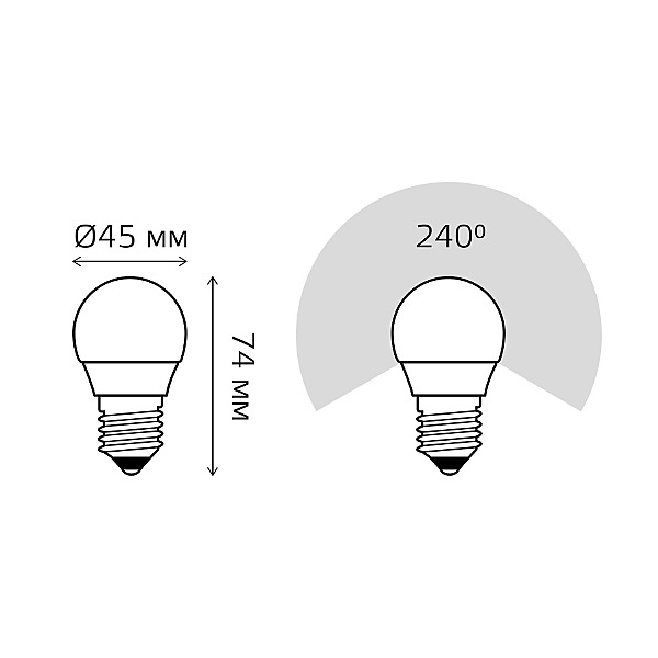 Светодиодная лампа Gauss 53216