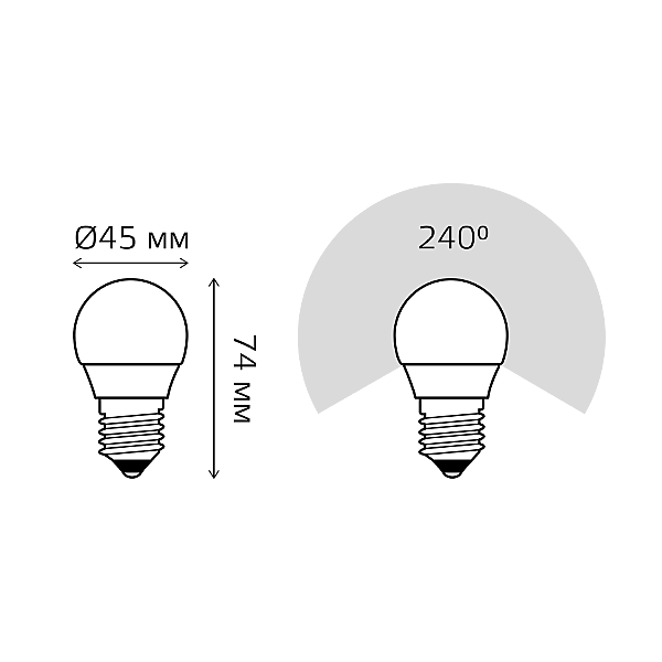 Светодиодная лампа Gauss 53216