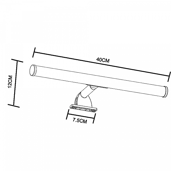 Подсветка зеркал и полок Arte Lamp Orizzone A2835AP-1WH