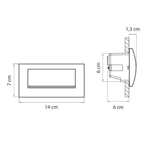 Подсветка для ступеней Lightstar Estra 383572