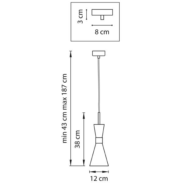 Светильник подвесной Lightstar Dumo 816011