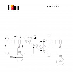 Настенное бра Evoluce Bagetti SL1142.501.01