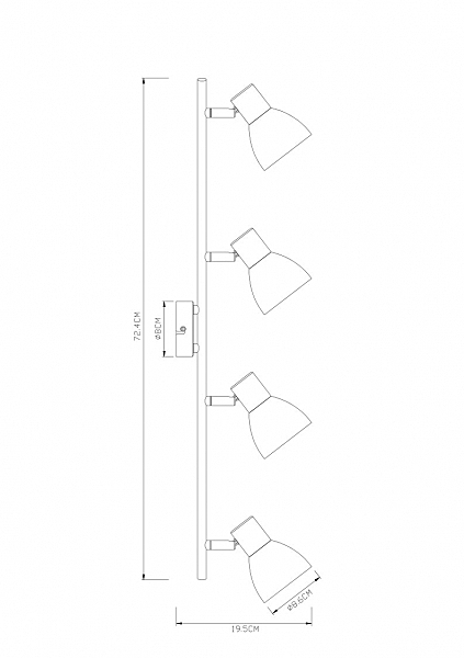 Светильник спот Arte Lamp Falena A3117PL-4WH