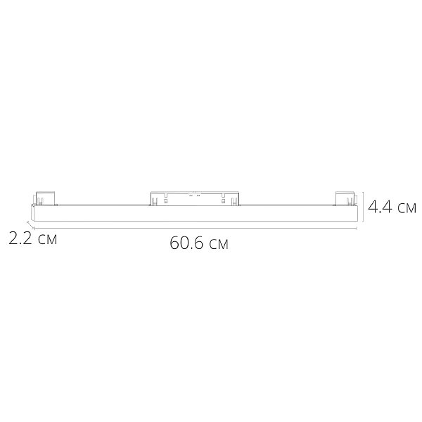 Магнитный трековый светильник Arte Lamp Linea A4643PL-1WH