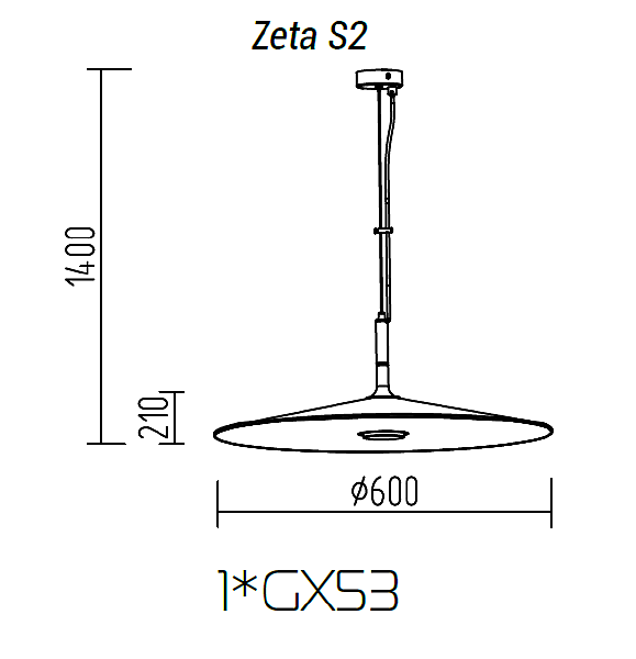 Светильник подвесной TopDecor Zeta Zeta S2 10