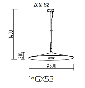 Светильник подвесной TopDecor Zeta Zeta S2 10