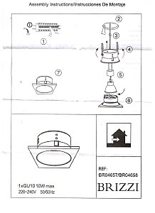 Встраиваемый светильник Brizzi Luanco BR04657