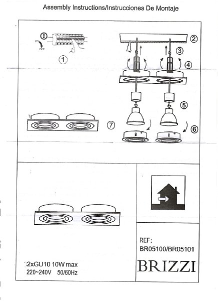 Встраиваемый светильник Brizzi Leos BR05101