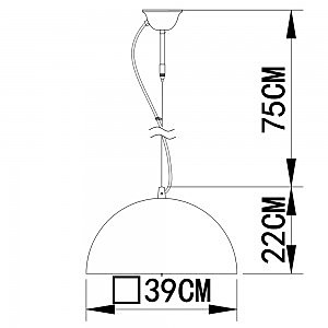 Светильник подвесной Arte Lamp ROME A4175SP-1BK