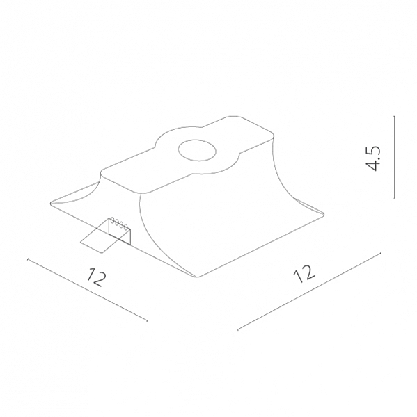 Встраиваемый светильник Arte Lamp INVISIBLE A9110PL-1WH