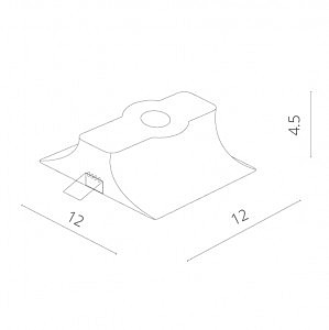 Встраиваемый светильник Arte Lamp INVISIBLE A9110PL-1WH