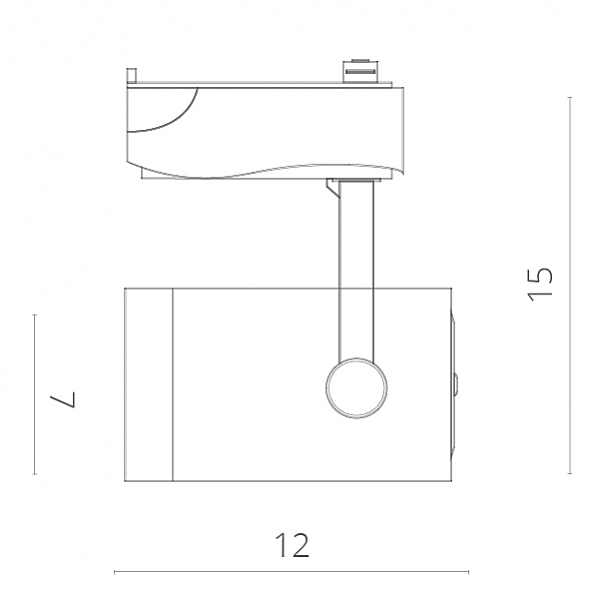 Трековые светильники Arte Lamp Track Lights A6107PL-1BK