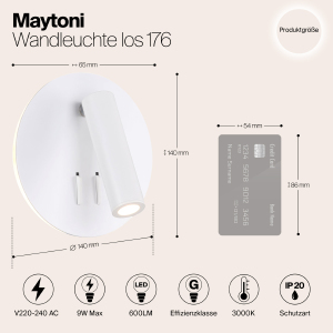 Светильник спот Maytoni ios 176 C176-WL-01-6W-W