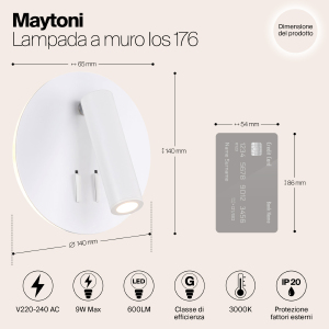 Светильник спот Maytoni ios 176 C176-WL-01-6W-W