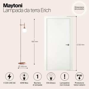 Торшер Maytoni Erich MOD221-FL-01-G