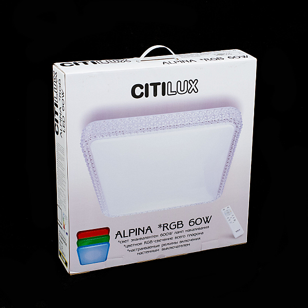 Потолочный светодиодный светильник Citilux Сльпина CL718K60RG
