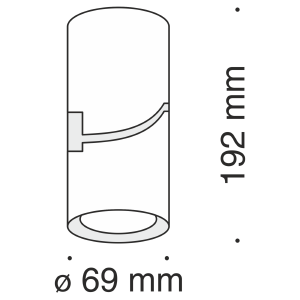 Накладной светильник Maytoni Tube C019CW-01W