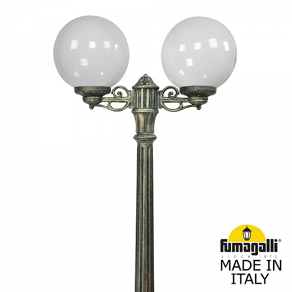 Столб фонарный уличный Fumagalli Globe 300 G30.158.S20.BYE27