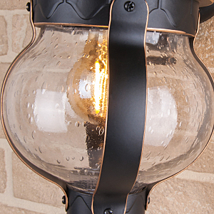 Уличный настенный светильник Elektrostandard Barrel Barrel D черное золото (GL 1025D)