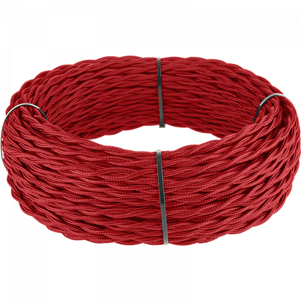Werkel Ретро кабель Красный Ретро кабель витой 2х1,5 (красный) под заказ