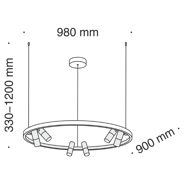 Светильник подвесной Maytoni Satellite MOD102PL-L42B4K