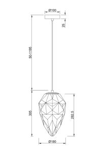 Светильник подвесной Maytoni Globo P052PL-01PK