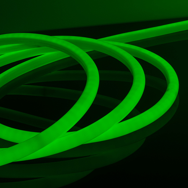 Светодиодный шнур Elektrostandard Набор гибкий неон LS003 220V 9.6W 144Led 2835 IP67 16mm круглый зеленый, 10 м