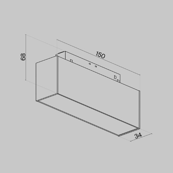 Трековый светильник Maytoni Basis S35 TR012-2-7W3K-B