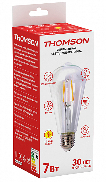 Ретро лампа Thomson Led Filament St64 TH-B2105