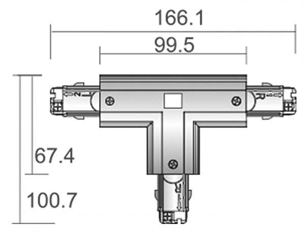 Т-Соединитель для 3-х фазной системы Deko-Light D Line 710029