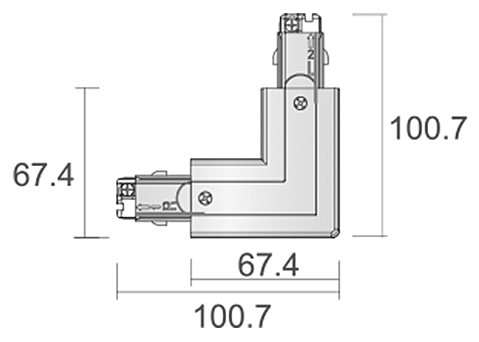 Коннектор для 3-х фазной трековой системы Deko-Light D Line 710037