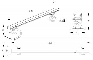 Уличный настенный светильник Deko-Light Mini Wall Washer 732019