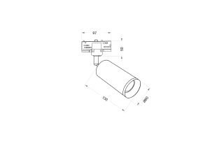 Трековый светильник Maytoni Focus Trinity TR028-3-GU10-MG