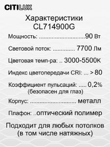 Светильник потолочный Citilux Симпла CL714900G