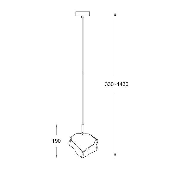 Светильник подвесной Zumaline Rock P0488-01F-F4AC