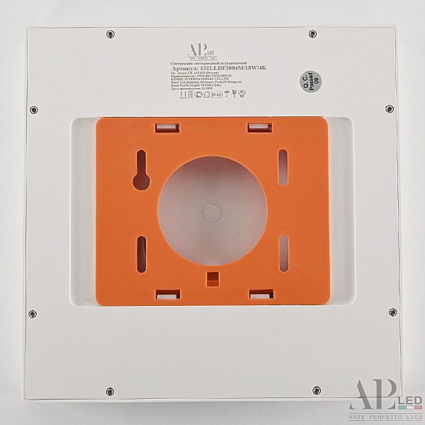 Светильник потолочный APL Led Ingrid 3322.LDF2004M/18W/4K