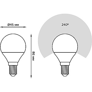 Светодиодная лампа Gauss 105101307-D