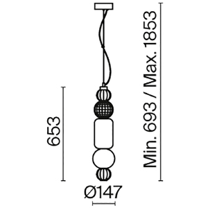 Светильник подвесной Maytoni Collar P069PL-L35G3K