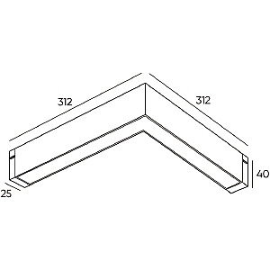 Трековый светильник Denkirs Smart Linear DK8014-BK