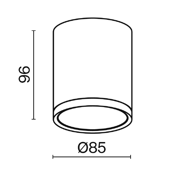 Накладной светильник Maytoni Hoop C086CM-GX53-MRD-B