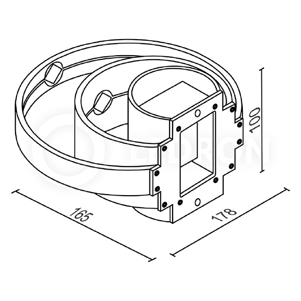 Настенный светильник Elvan 5809 GW-5809-10W-WW-Wh