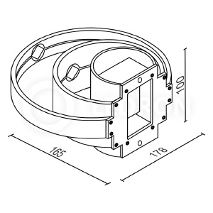 Настенный светильник Elvan 5809 GW-5809-10W-WW-Wh