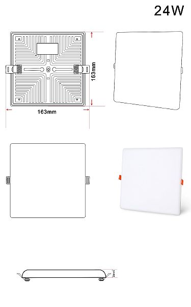 Встраиваемый светильник Zortes Cloud ZRS.57794.24