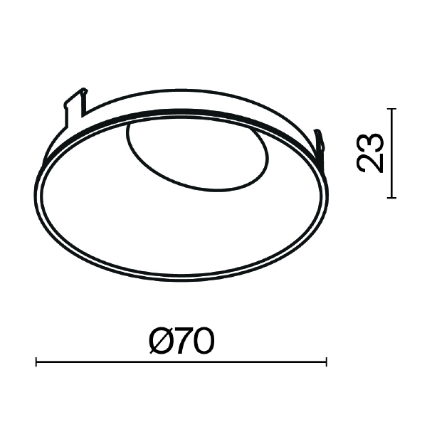 Декоративная рамка-отражатель для серии Wise Maytoni Downlight Ring057-10-MG