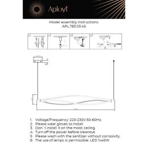 Подвесная люстра Aployt Manon APL.783.03.45