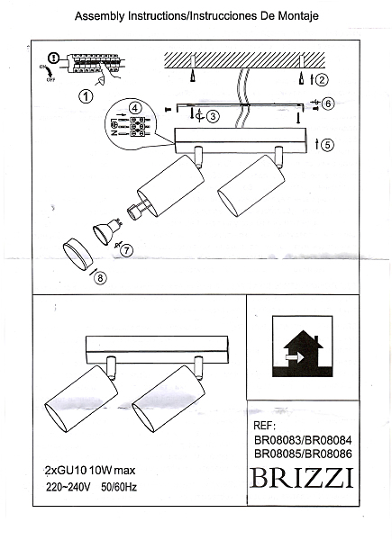 Светильник спот Brizzi Aras BR08085