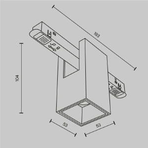 Трековый светильник Maytoni Alfa TR121-4-7W-DS-BS